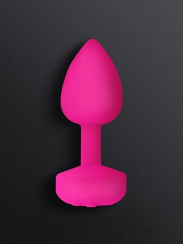 Gvibe Gplug-маленька дизайнерська анальна пробка з вібрацією, 8х2.8 см (рожевий)