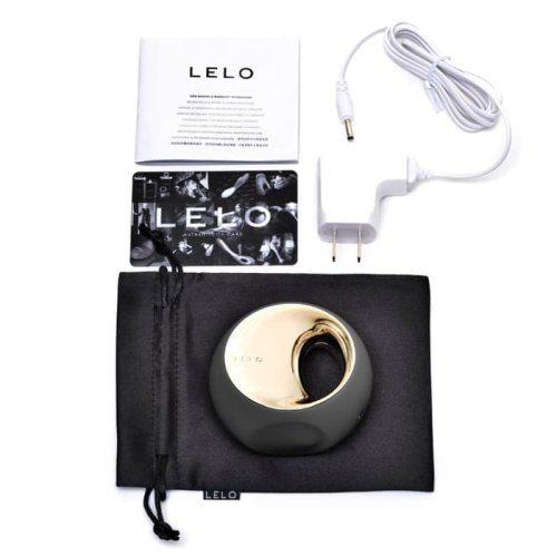 Lelo Ora Black - клиторальный вибратор, имитирующий оральные ласки, 8х8 см (черный) - sex-shop.ua