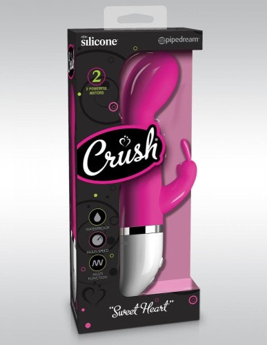 Pipedream Crush Sweet Heart - чувственный вибратор, 10х4 см