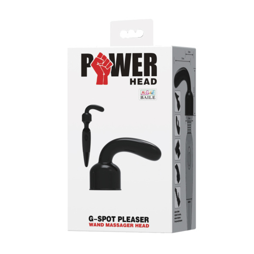 LyBaile - Power Head G Spot Pleaser Wand Massager Head Transparent - Насадка для вибромассажера, 11.6х2 см - sex-shop.ua