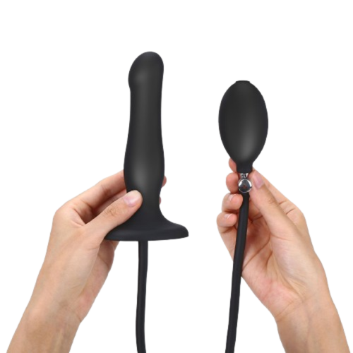 Strap-On-Me Inflatable Dildo Plug - Noir - Надувная анальная пробка