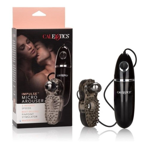 CalExotics Impulse Micro Arouser - виброкольцо, 7х2 см (черный)
