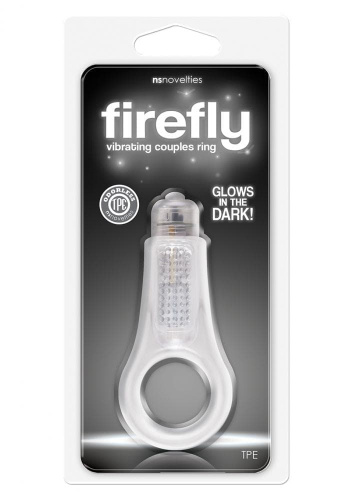 NS Novelties Firefly Couples Ring - віброкільце, 8х3 см (прозорий)