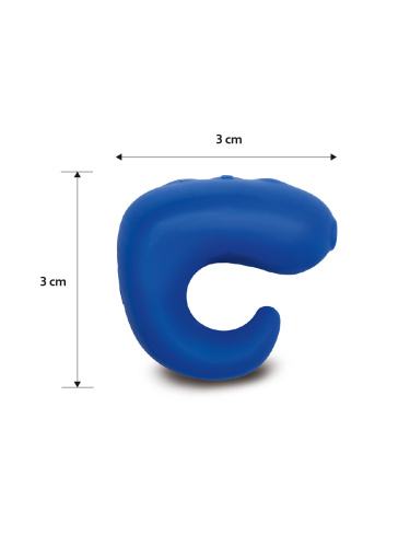 Gvibe Gring - Міні-вібратор на палець, 3х3 см (синій)