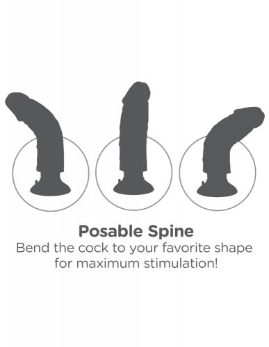 Вибратор Pipedream Vibrating King Cock 6, 15.4 см