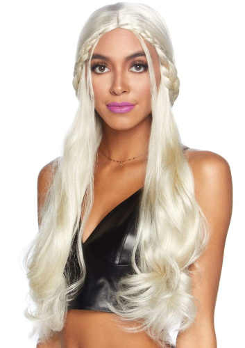 Leg Avenue-Braided long wavy wig Blond - Парик, светло-русый - sex-shop.ua