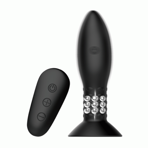 LyBaile Mr Play RC Vibrating Butt Plug Black - Анальная пробка с вибрацией, 11х3.3 см (черный)