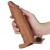 LoveToy - Pleasure X Tender Vibrating Penis Sleeve Brown Add 2 - Насадка на член, 19 см - купити в Україні | Секс шоп SEX-SHOP.ua