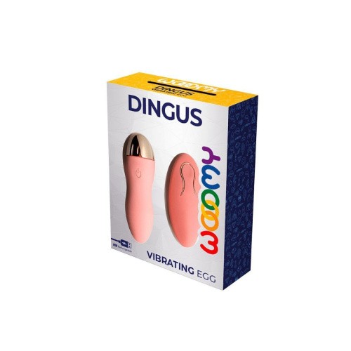 Wooomy Dingus Vibration Egg - виброяйцо с дистанционным управлением, 8.4х2.9 см (бежевый)