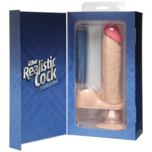 Doc JohnsonThe Realistic Cock - Вибратор, 23.6х5 см