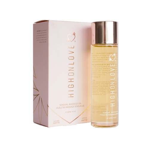 HighOnLove Massage Oil - Lychee Martini массажное масло, 120 мл - sex-shop.ua