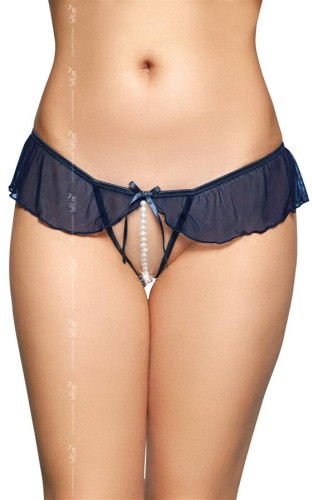 SoftLine - G-String 2501 - Трусики женские, M/L (синие)