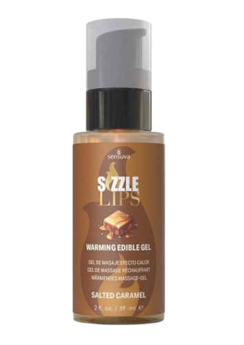 Согревающий массажный гель Sensuva Sizzle Lips Salted Caramel ,59 мл