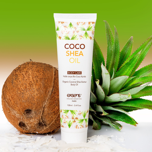 Exsens Coco Shea Oil - органічна олія для масажу, 100 мл - купити в Україні | Секс шоп SEX-SHOP.ua