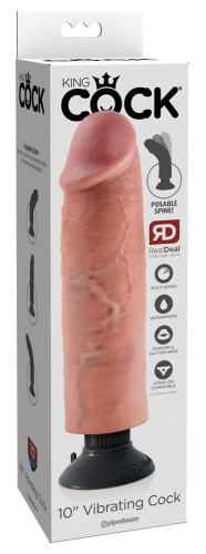 Pipedream Vibrating Cock 10 Inch - Вибратор, 22.8х6.3 см
