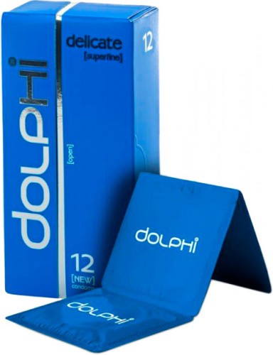 Dolphi delicate (Superfine) №12 - супертонкие презервативы, 12 шт - sex-shop.ua