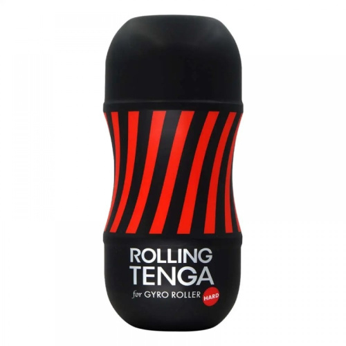 Tenga Rolling Tenga Gyro Roller Cup Strong - Мастурбатор, 15.5х7.1 см (чёрный) - sex-shop.ua