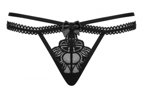 Obsessive Wonderia - еротичні стрінги, S/M (чорний) - купити в Україні | Секс шоп SEX-SHOP.ua