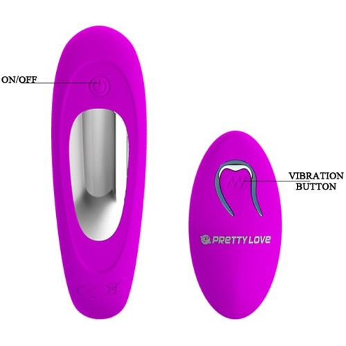 LyBaile Pretty Love Letitia Stimulator Purple - Вібратор для пар, 10.3х3.8 см (фіолетовий)