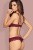 Obsessive Miamor set - Комплект мереживної білизни: бюст та стрінги, S/M (бордовий) - купити в Україні | Секс шоп SEX-SHOP.ua