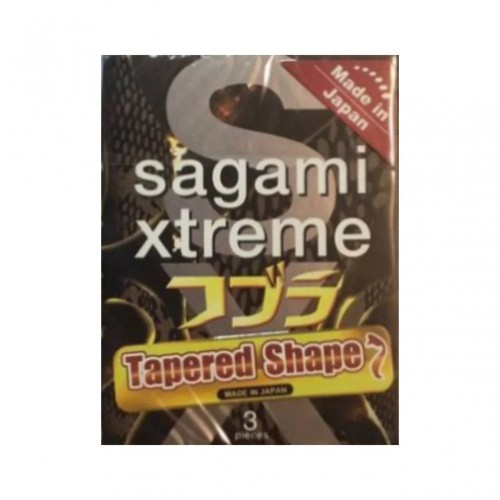 Sagami Xtreme Cobra - Супертонкие латексные презервативы, 3 шт - sex-shop.ua