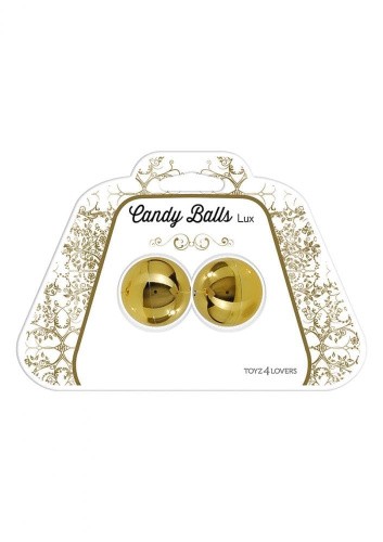 Вагинальные шарики Candy Balls Lux, золотистые