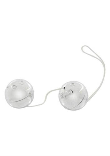 Seven Creations Plastic Balls - вагинальные шарики, 3.5 см (серебристые)