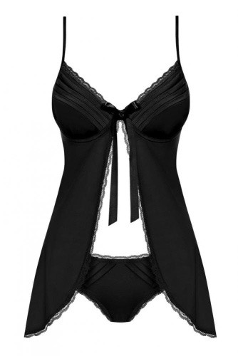Эротический комплект Obsessive Blackardi babydoll  (XXL)