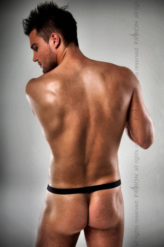 Passion 015 Thong - Чоловічі стрінги з блискучим гульфіком, L/XL - купити в Україні | Секс шоп SEX-SHOP.ua