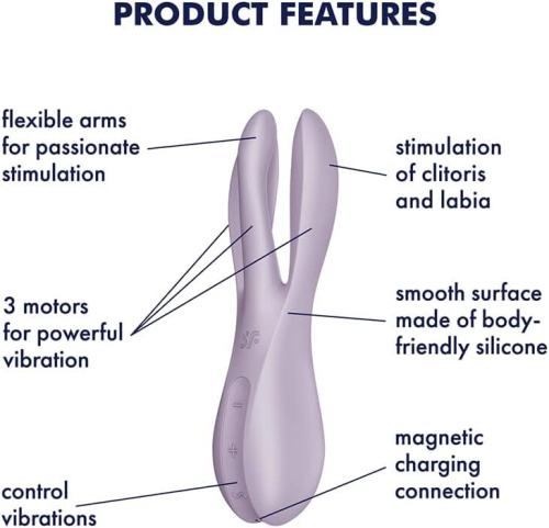 Вибратор для клитора Satisfyer Threesome 2