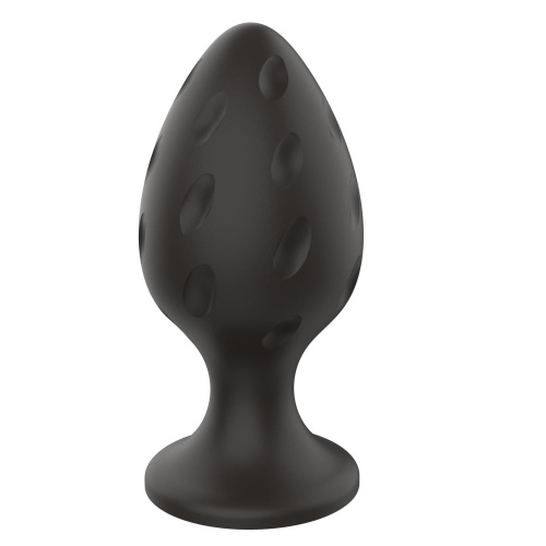 Boss Silicone Anal Plug L - Анальна пробка, 9х4,4 см (черный) - sex-shop.ua