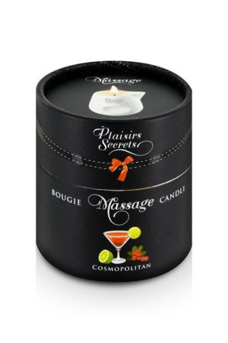 Plaisir Secret Cosmopolitan - Масажна свічка з ароматом коктейлю Космополітан в подарунковій упаковці, 80 мл - купити в Україні | Секс шоп SEX-SHOP.ua