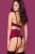Obsessive 861-SEG-5 set - еротичний комплект з поясом для панчіх, L/XL (вишневий) - купити в Україні | Секс шоп SEX-SHOP.ua