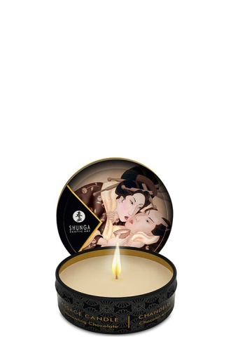 Shunga Massage Candle - Массажная свеча с ароматом шоколада, 30 мл - sex-shop.ua