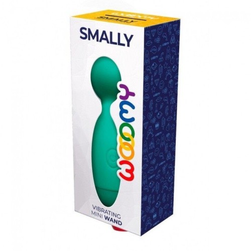Wooomy Smally Mini Wand - Вібромасажер, 13.4х4 см (зелений) - купити в Україні | Секс шоп SEX-SHOP.ua