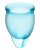 Satisfyer Feel Confident-набір менструальних чаш, 15 мл і 20 мл (Блакитний)