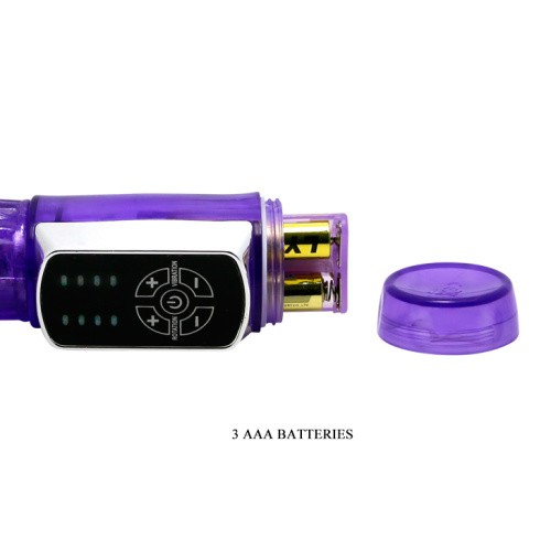 LyBaile Enthusiasm Cowboy Vibrator Purple - Вибратор со стимулятором клитора в форме кролика , 21.5х3 см (фиолетовый)