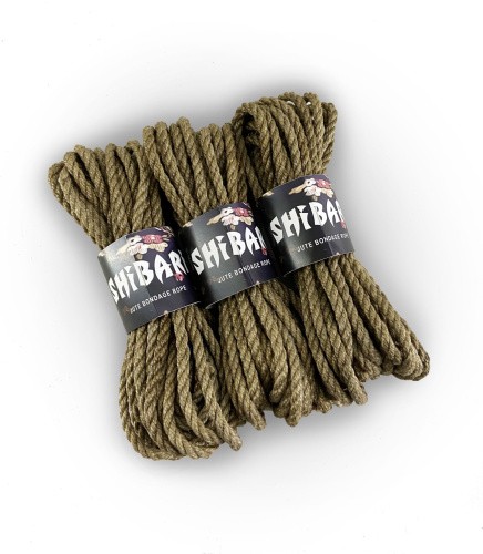 Feral Feelings Shibari Rope, 8 м - Джутова мотузка для Шибарі (сіра)