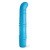 Topco Sales FanZone Monochrome Blue - Силиконовый вибратор, 19х4.3 см - sex-shop.ua