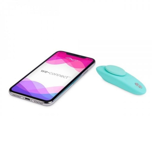 Moxie by We-Vibe - клиторальный вибратор в трусики с дистанционным управлением (голубой)