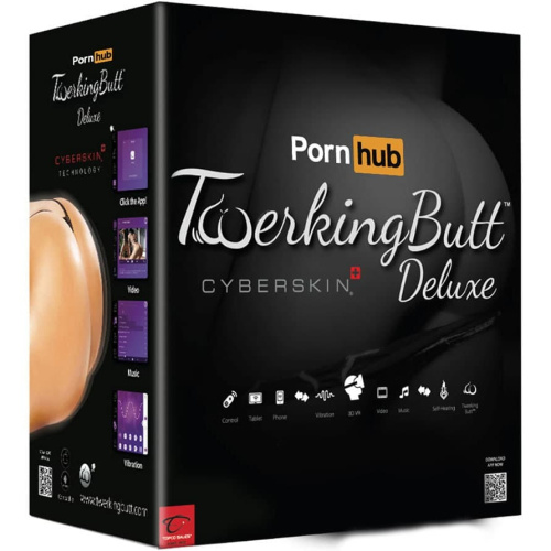 Topco Sales CyberSkin Twerking Butt (Deluxe) - Мастурбатор с очками для виртуальной реальности - sex-shop.ua