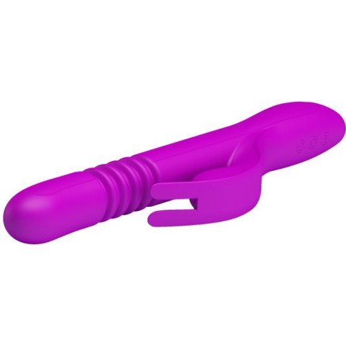 Pretty Love Donahue Vibrator Pink - Вібратор-кролик з поступальним рухом, 26.8х3.4 см (фіолетовий) - купити в Україні | Секс шоп SEX-SHOP.ua
