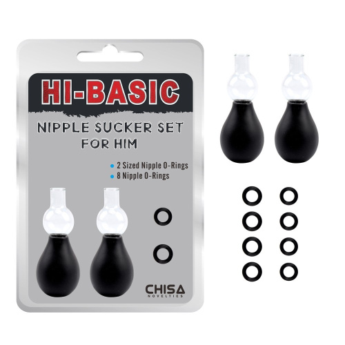 Chisa - Hi-Basic Nipple Sucker Set for Him - Стимулятори на соски