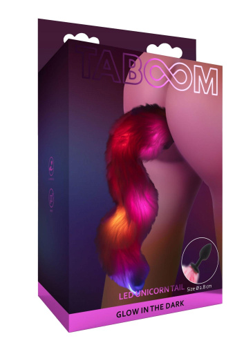 Анальна пробка з хвостом Taboom Unicorn Tail & Buttplug - купити в Україні | Секс шоп SEX-SHOP.ua