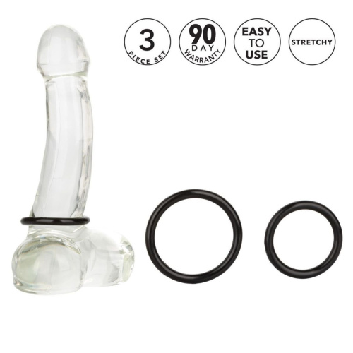California Exotic Novelties - Tri - Ring - Эрекционные кольца, 3 шт (чёрные)