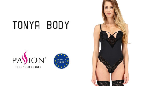 Passion Tonya - эротическое чёрное боди, S/M