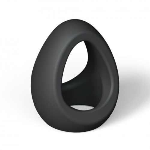 Love To Love Flux Ring Black Onyx - ерекційне кільце подвійне, 3 см (чорне)