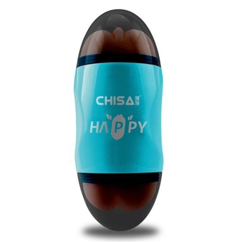 Chisa Portable Happy Cup - Мастурбатор двусторонний вагина-ротик, 19х7.5 см