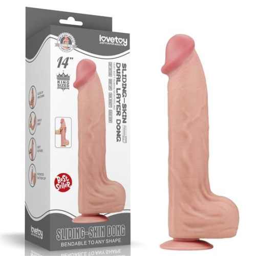 Реалістичний фалоімітатор Sliding-Skin Dual Layer Dong 14