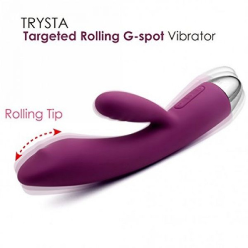 Svakom Trysta Violet - Вибромассажер с инновационными методами стимуляции, 18.5х3 см (фиолетовый) - sex-shop.ua